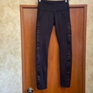 0721 Lululemon - Leggings with Silk Accent Strips